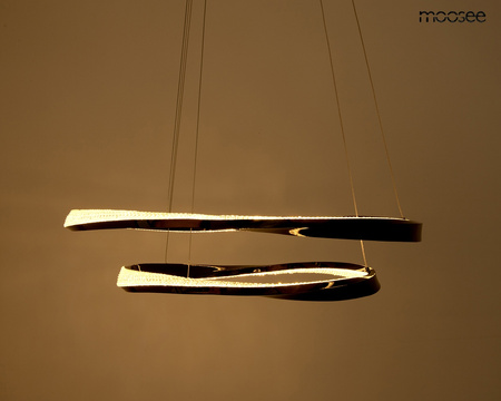 MOOSEE lampa wisząca ANILLO 2 czarny      chrom