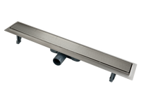 ODPŁYW LINIOWY ODWRACALNY Z RUSZTEM LUB POD PŁYTKĘ  60 CM stal szczotkowana