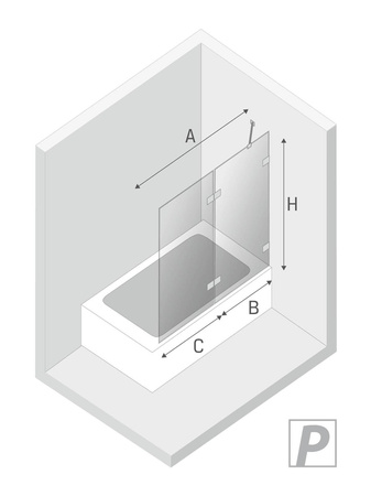 PARAWAN NAWANNOWY AVEXA   P 130x150 CZYSTE 8mm ACTIVE SHIELD