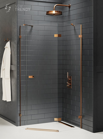 KABINA AVEXA COPPER PIĘCIOKĄTNA P 90x90x200 CZYSTE 6mm ACTIVE SHIELD