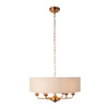 Highclere 6 Pendant Vintage Brass