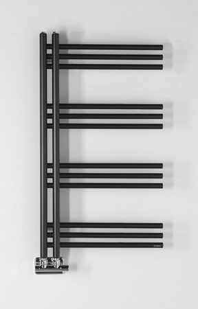 DORLION grzejnik łazienkowy, 500x900mm, czarny mat