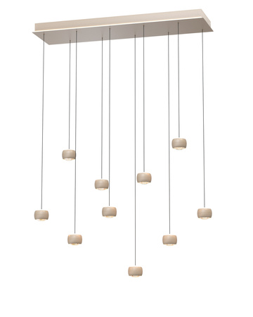 7039-1013 Lampa wisząca dziesiątka QUIBERON kaszmirowa - piaskowa