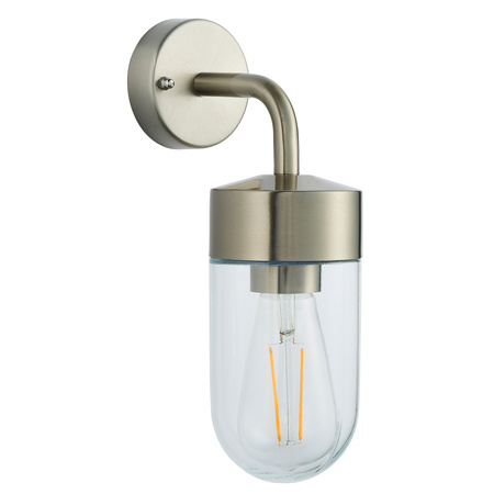 North Wall Light Brushed Steel