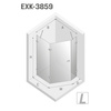 KABINA AVEXA GOLD PIĘCIOKĄTNA P 100x80x200 CZYSTE 6mm ACTIVE SHIELD