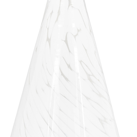 White Confetti Glass Tree Decoration 150x150x250mm