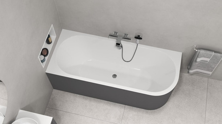 VIVA L MONOLITH wanna wolnostojąca przyścienna 170x75x60cm, biały/carina