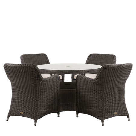 Ascot 4 Seater Round Dining Set