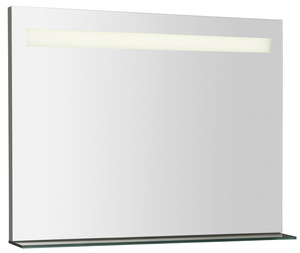 BRETO lustro z oświetleniem LED i półką 80x60,8cm