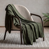 Winson Flannel Throw Olive 1400x1800mm