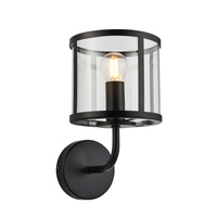 Hopton 1 Wall Light Black