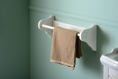 RETRO wieszak na ręczniki, 50x17cm, starobiały