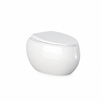 Zestaw CLOUD Miska WC podwiesz. Rimless 56x40 cm biały połysk & deska WC W/O biały połysk