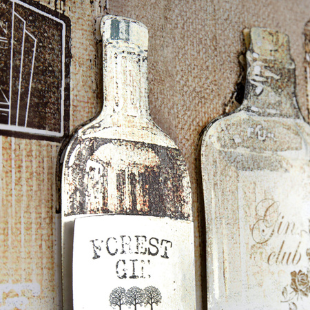 Gin Collection Framed Art 640x45x1440mm