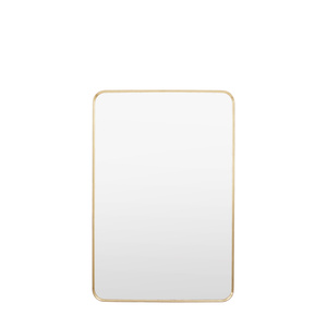 Holworth Rectangle Mirror Gold 600x35x900mm