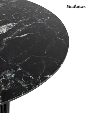 MaMaison stół jadalniany LEVANTE 120      czarny marmur