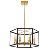 LAMPA WISZĄCA LOFT CZARNO-MOSIĘŻNA LORTON W6