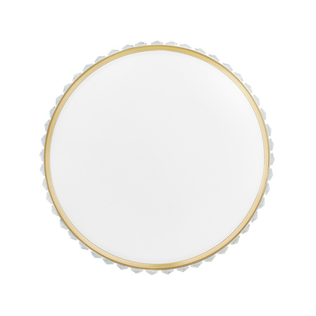 Plafon sufitowy glamour MAGIA 40 cm - złoty szczotkowany, kryształy K9