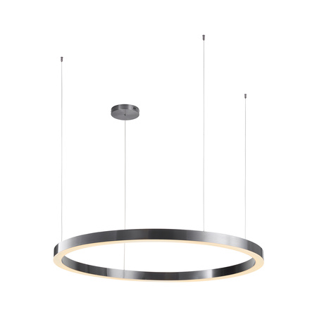 Lampa wisząca CIRCLE 120 cm - LED, ring tytan szczotkowany