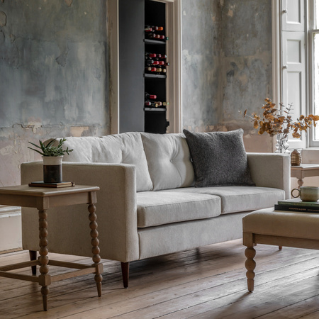 Whitwell Sofa 3 Seater Light Grey 1950x860x840mm