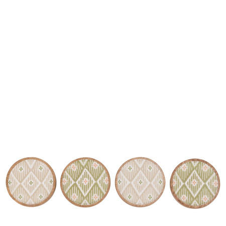 Anya Wooden Coasters Set of 4
