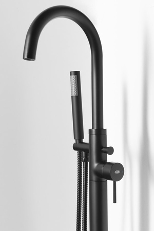 CETO bateria wannowa wolnostojąca, czarny mat