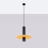 Lampa wisząca PELTA 1 czarna/żółta