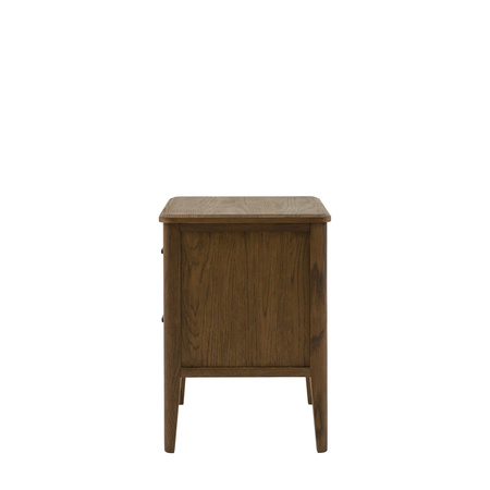 Camden 2 Drawer Bedside Walnut 450x400x550mm