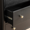 Acton 3 Drawer Chest Black 870x450x870mm
