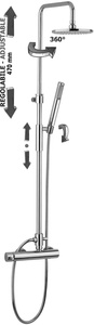 Kolumna natryskowa MASTER PLUS-Paffoni/kolekcja Stick