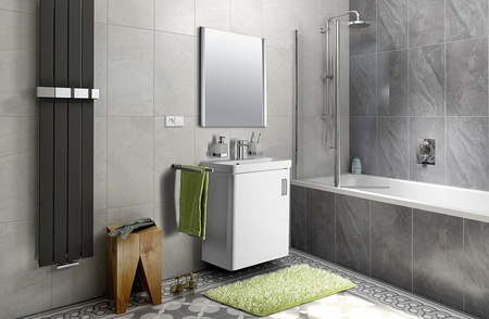 THEIA szafka umywalkowa 50,9x70x35cm, 1 drzwiczki, lewa, biała