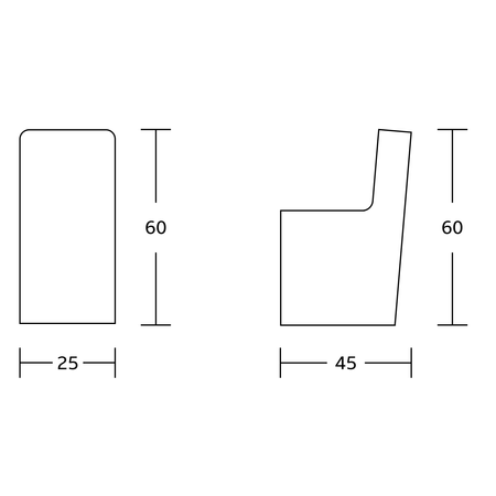 Haczyk kwadratowy, czarny mat