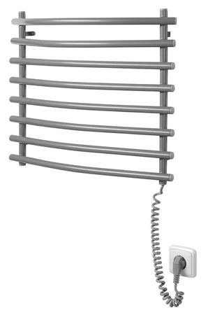 Elektryczna suszarka na ręczniki, 570x465mm, 72W, szary metalik (RAL9007)