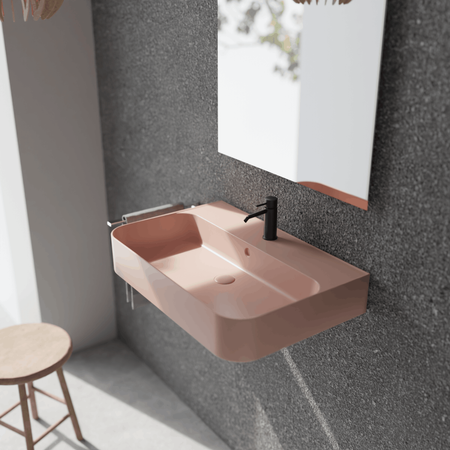 Vitruvit SLASH ceramiczna umywalka podwieszano - nablatowa prostokątna 60 x 40 cm Morganite (wyprzedaż ekspozycyjna)