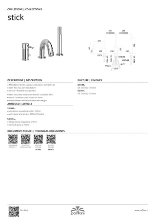 Bateria wannowa 3-otworowa