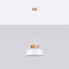 biały/naturalne drewno \ Lampa Wisząca 1