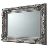 Rzeźbione lustro Louis w kolorze srebrnym 1190 x 890 mm