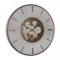 Clocksmith Wall Clock Cog Bronze 21in