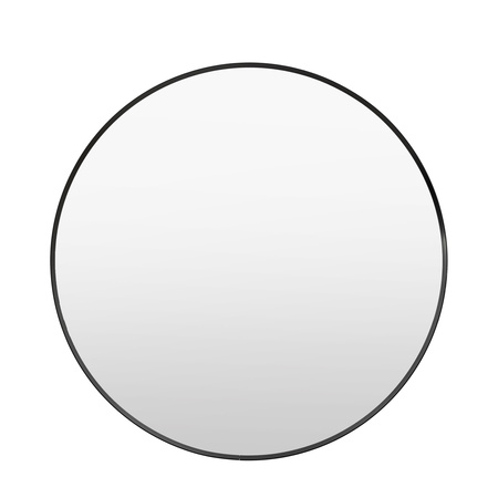 Holworth Large Round Mirror Black 800x35x800