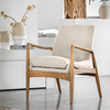 Fotel Carrera Naturalny len 685 x 720 x 820 mm