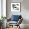 Water's Edge Framed Art 530x30x530mm