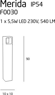 Merida lampa zewnętrzna IP54