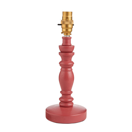 Bibury Table Lamp Base Satin Pink Clay Paint