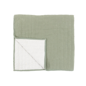 Alcove Gauze Bedspread Sage 2600x2400mm