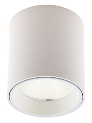 MAXLIGHT C0155 LAMPA SUFITOWA TUB OKRĄGŁY BIAŁY+ PIERŚCIEŃ OZDOBNY BIAŁY RC