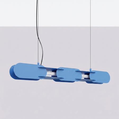 Lampa wisząca CHAIN 91 błękitna LED 3000K
