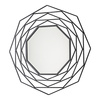 Lustro Estella, czarne, 910 x 910 mm