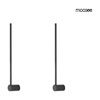 MOOSEE zestaw 2 lamp ściennych OMBRE 60   czarny