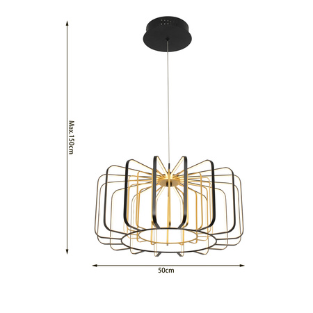 6210-0110L Lampa wisząca jedynka duża XARA