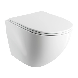 OTTAWA COMFORT miska toaletowa wisząca SILENT POWER™ z deską wolnoop., 54 x 37 cm, biały połysk